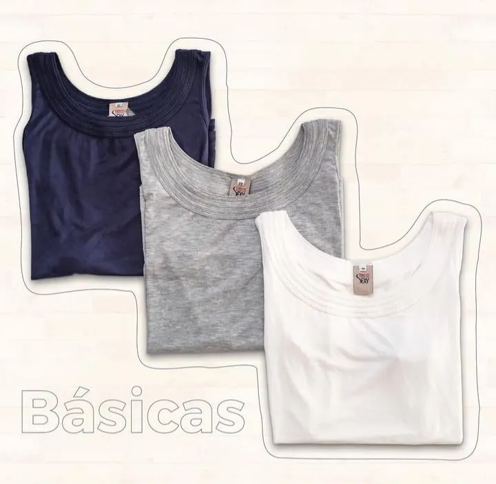 Blusa Básica Tres Cuellos