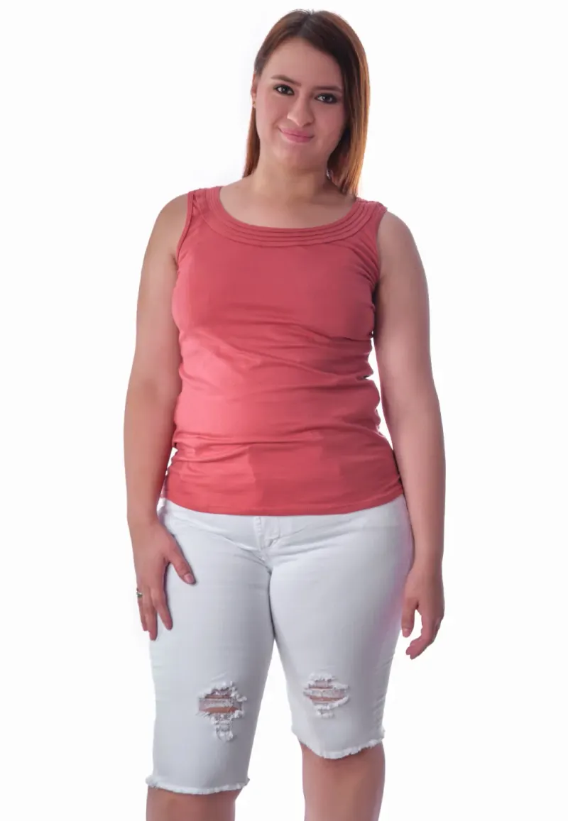Blusa Básica Tres Cuellos