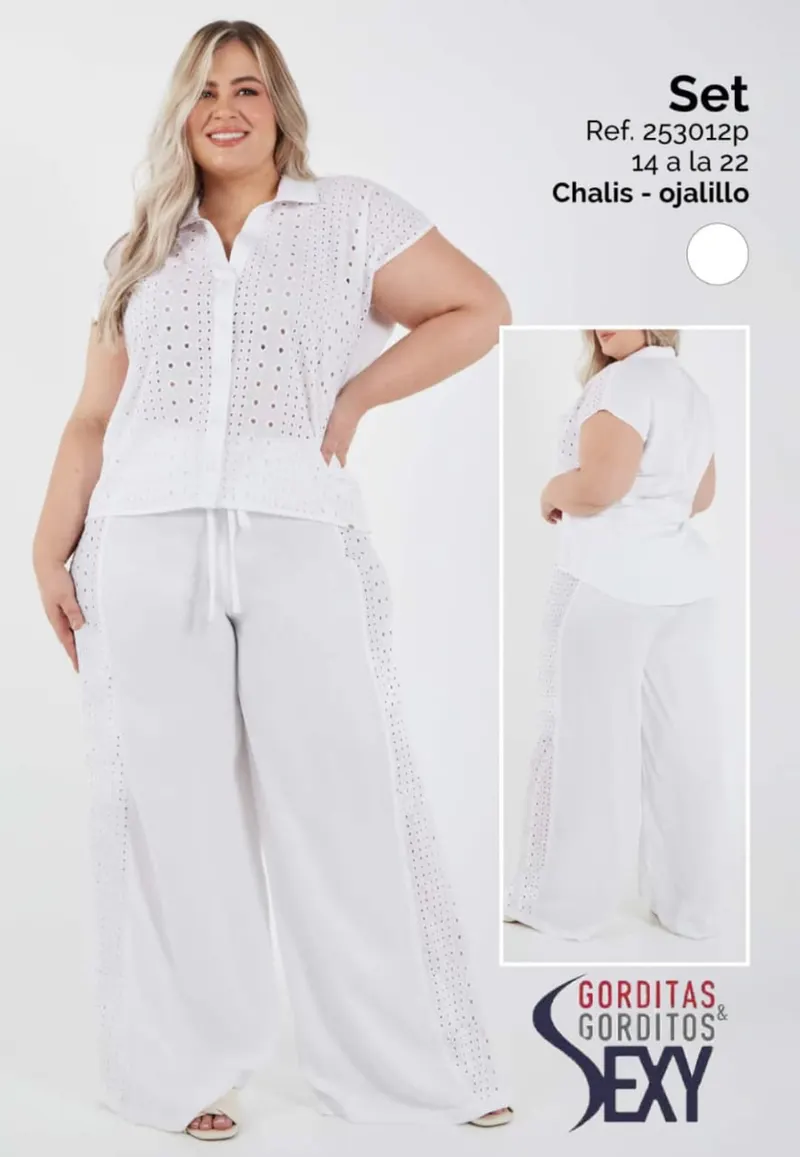 Conjunto Blanco en Ojalillo