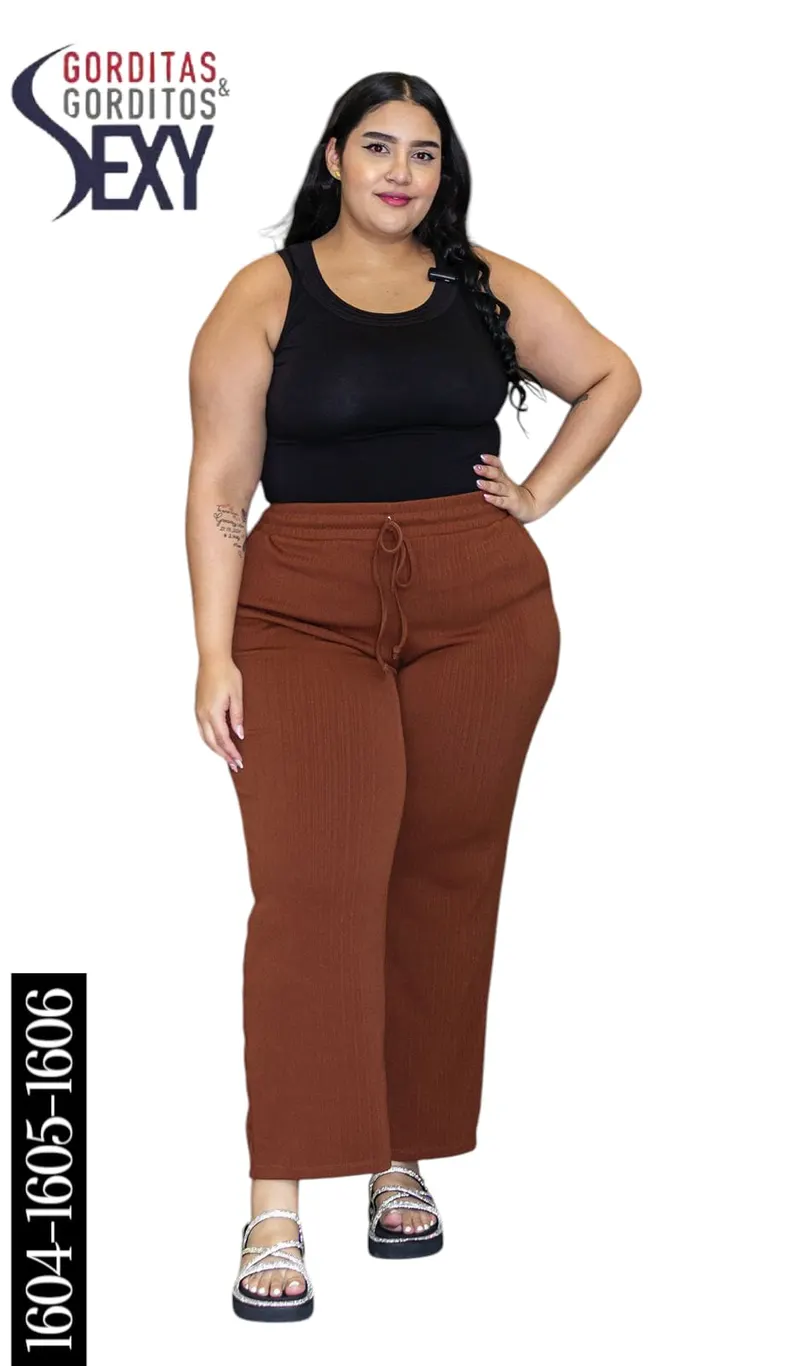 Pantalón Doble Rib con Bolsillo Lateral